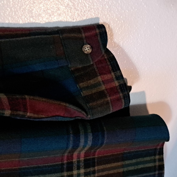 Pendleton Wool Plaid Button Front Shirt XL with elbow patches - Picture 6 of 6